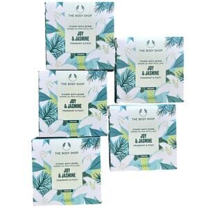 The Body Shop Bath Bomb Joy & Jasmine Starry Bath Bomb HTF LOT of 5